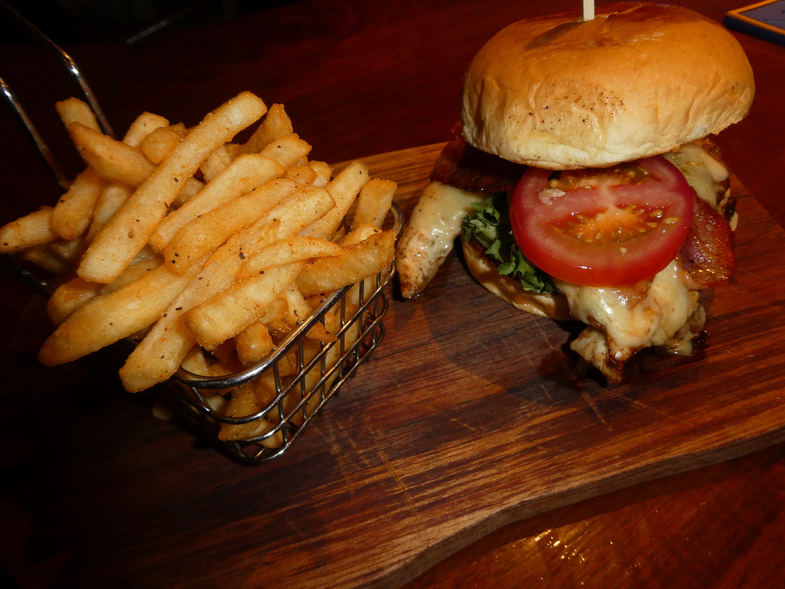 Photo: burger and fries